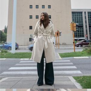 Zara Belted Soft Hooded Coat